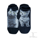 Ankle Socks Russian Blue Cat