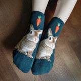 Ankle Socks Wild Life Red Rabbit