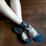 Ankle Socks Wild Life Red Rabbit