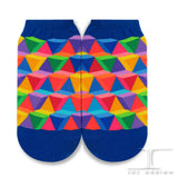 Ankle Socks Geometric Spectrum Pyramid