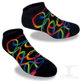 Ankle Socks Geometric Ribbon Swirl