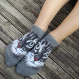 Ankle Socks - American Short Hair Cat Face