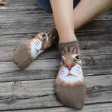 Ankle Socks - Maine Coon Cat Face