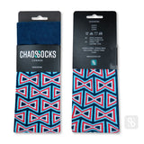 Chaossocks Art Deco Bowtie Navy