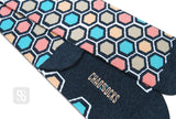 Chaossocks Art Deco Honeycomb Gray