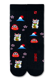 Chaossocks Hello Cat Fortune Black