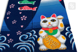 Chaossocks Big Fortune Hello Cat Navy