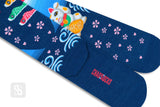 Chaossocks Big Fortune Hello Cat Navy