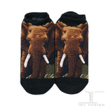 Ankle Socks Wild Life Elephant