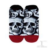Ankle Socks All Over Skulls