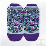 Ankle Socks Skull Candy Day of the Dead