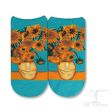 Ankle Socks Masterpiece Sunflower Van Gogh