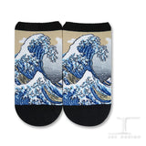 Ankle socks Masterpiece Great Wave of Kanagawa Hokusai