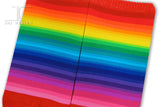 Ankle socks - 30 Stripes Scarlet Rainbow design
