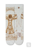 Chaossocks Artist Da Vinci Vitruvian Man