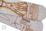 Chaossocks Artist Da Vinci Vitruvian Man