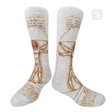 Chaossocks Artist Da Vinci Vitruvian Man