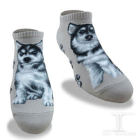 Ankle Socks Husky Dog