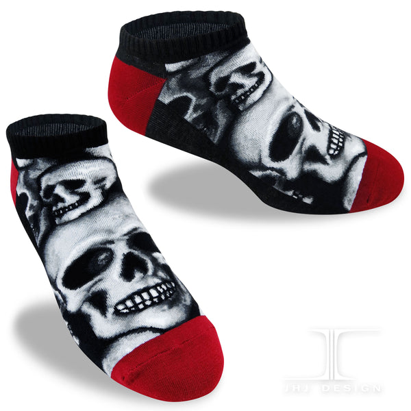 Ankle Socks All Over Skulls