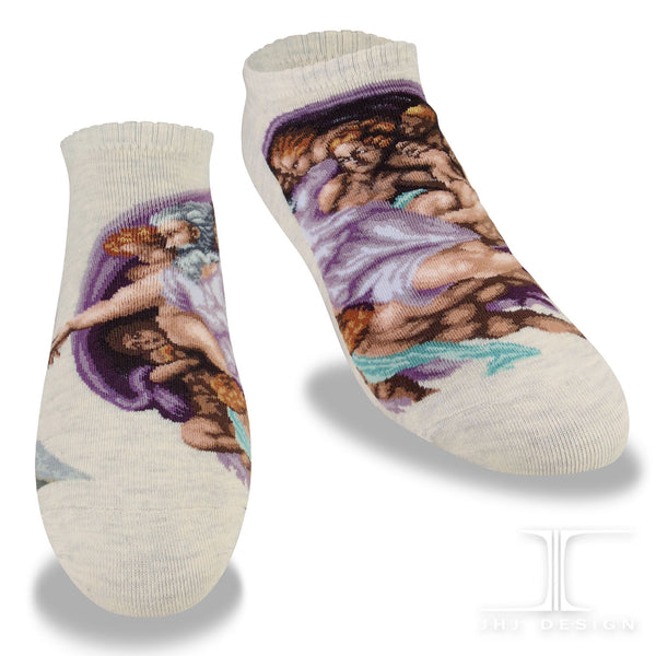 Ankle Socks Masterpiece GOD Creation of Adam