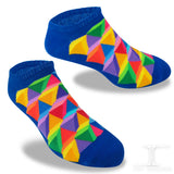 Ankle Socks Geometric Spectrum Pyramid
