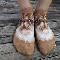 Ankle Socks - Persian Cat Face