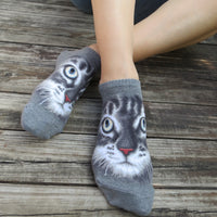 Ankle Socks - American Short Hair Cat Face