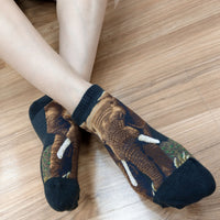 Ankle Socks Wild Life Elephant