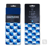 Chaossocks Chess Board Blue White