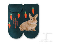 Ankle Socks Wild Life Red Rabbit