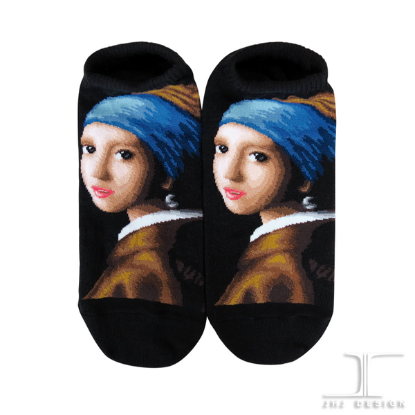 Ankle Socks - Masterpiece - Girl With A Pearl Earring