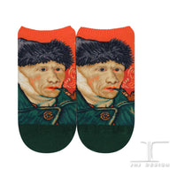Masterpiece - Ankle Socks - Self Portrait with Bandaged Ear by Vincent Van Gogh