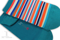 Ankle socks - 30 Stripes Azure design