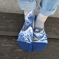 Japanese Masterpiece - Great Wave Quarter Sock