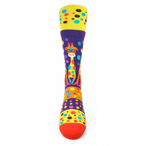 Animal Pop Art - Giraffe Socks