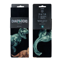 Chaossocks Dinosaurs - Tyrannosaurus Triceratops Pterodactyl Brontosaurus