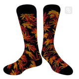 Maple Leaves and Hemp - Red